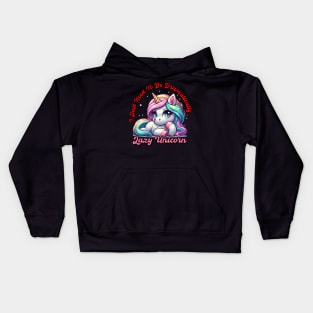 "Dramatically Lazy Unicorn" Kids Hoodie